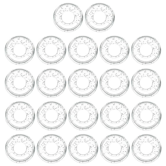 Uxcell 28mm Plastic Book Binding Discs Discbound Expansion Discs Binder Rings, Shine White 22 Pack