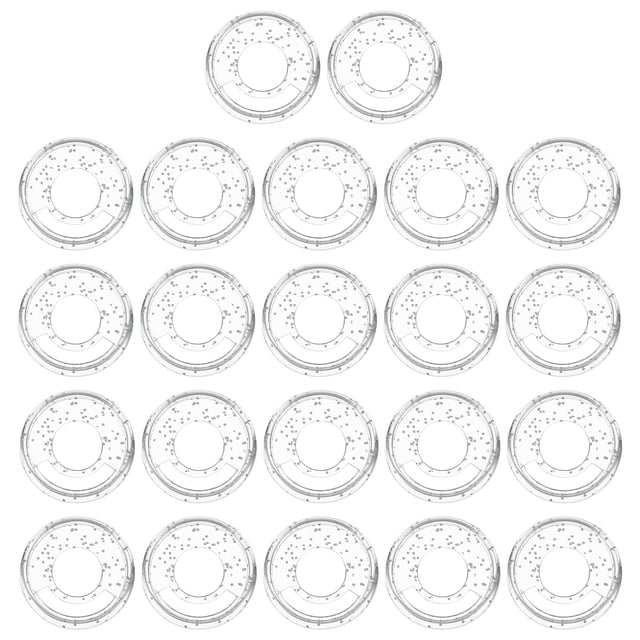 Discos de encuadernación de plástico Uxcell de 28 mm, discos de expansión encuadernados, anillos de carpeta, blanco brillante, paquete de 22