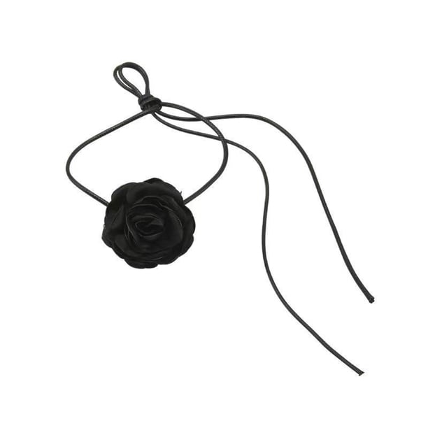 2 gargantillas de flores para mujeres y niñas, diseño de cordones ajustables, gargantilla floral hecha a mano, elegante verano