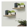 thumbnail image 4 of allen + roth 10.35-Inches L x 1.5-Inches W x 5.28-Inches D Heavy Duty Black Shelf bracket, 4 of 4