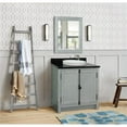 thumbnail image 2 of Bellaterra Home 31" Single vanity in Gray Ash finish top with Black galaxy and round sink, 2 of 9
