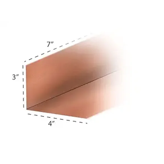 RDP Copper Step Flashing (25 Piece Bundle) (4” x 4” x 8”)