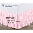 thumbnail image 5 of SGI Bedding 12 Inch Multi Ruffled Bed Skirt | Microfiber Bed Skirt | Fade Resistant, Wrinkle Free, Anti-static, Decorative, Extra Storage Space, Clutter-Free | Full, Pink, 5 of 8