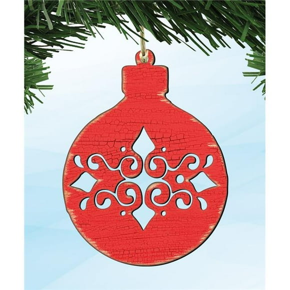 Boule de Noël en Bois Ornement