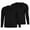 2 Black, variant on INNERSY Men's Lightweight Thermal Underwear Tops Long Johns Baselayer Shirt 2-Pack(Large,Grey/Black)