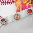 thumbnail image 4 of jejeloiu Baseball Game Lovers Curtains Pack of 2 (42x84 Each),Ball Sport Gaming Curtains Blackout,Multicolor Graffiti Art Bedroom Curtains For Kids,Luxury Bedroom Decor, 4 of 6