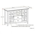 thumbnail image 5 of Bowery Hill 53" TV Stand in Natural Aged Brown, 5 of 5