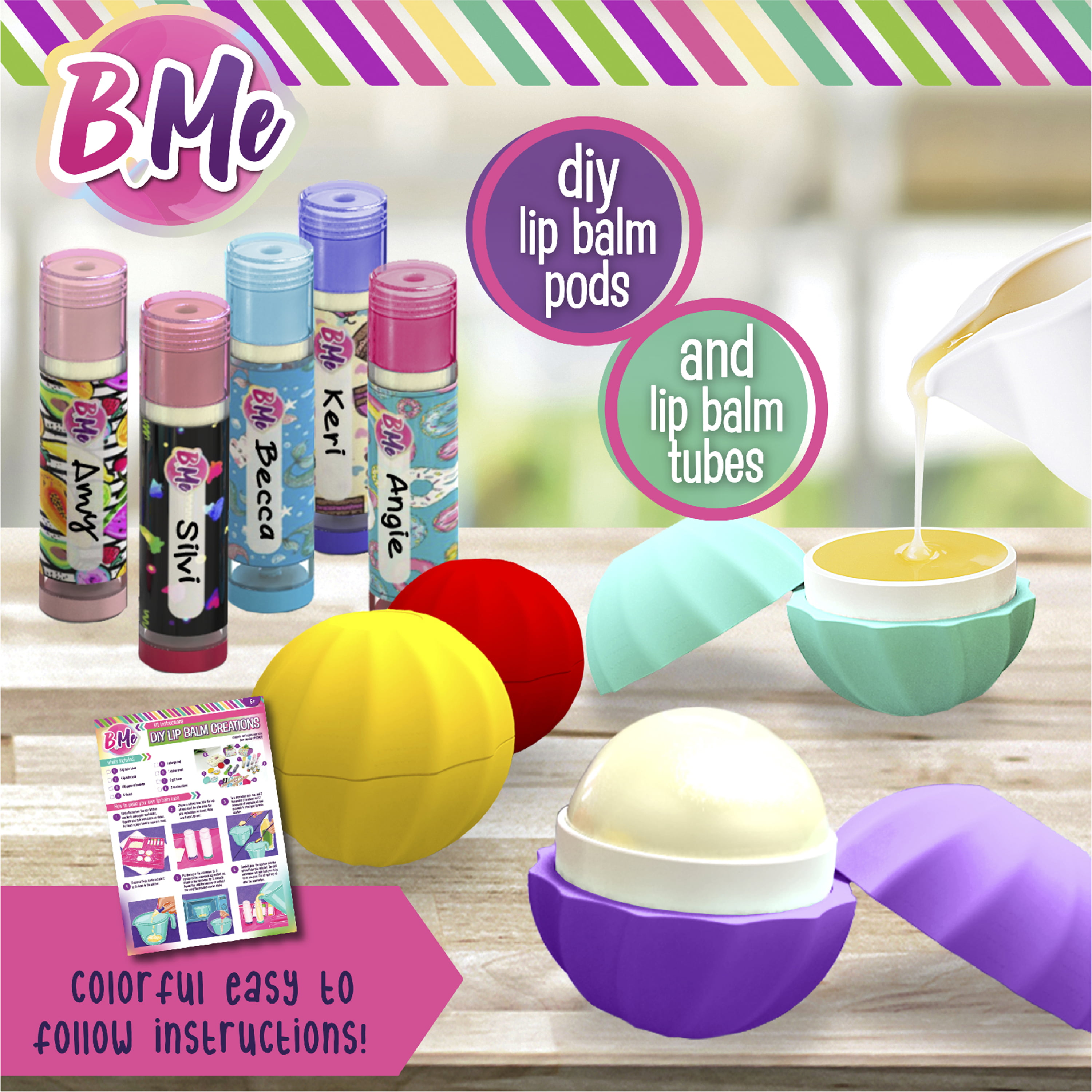 Lip Balm Making Kit for Kids, Make Your Own Lip balm Kit,Girls DIY Makeup