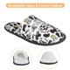 thumbnail image 3 of Balery Cow Pantuflas de Casa de Felpa Silenciosas con Diseño Estampado, Zapatillas Cómodas Antideslizantes de Algodón para Interior-Large, 3 of 8
