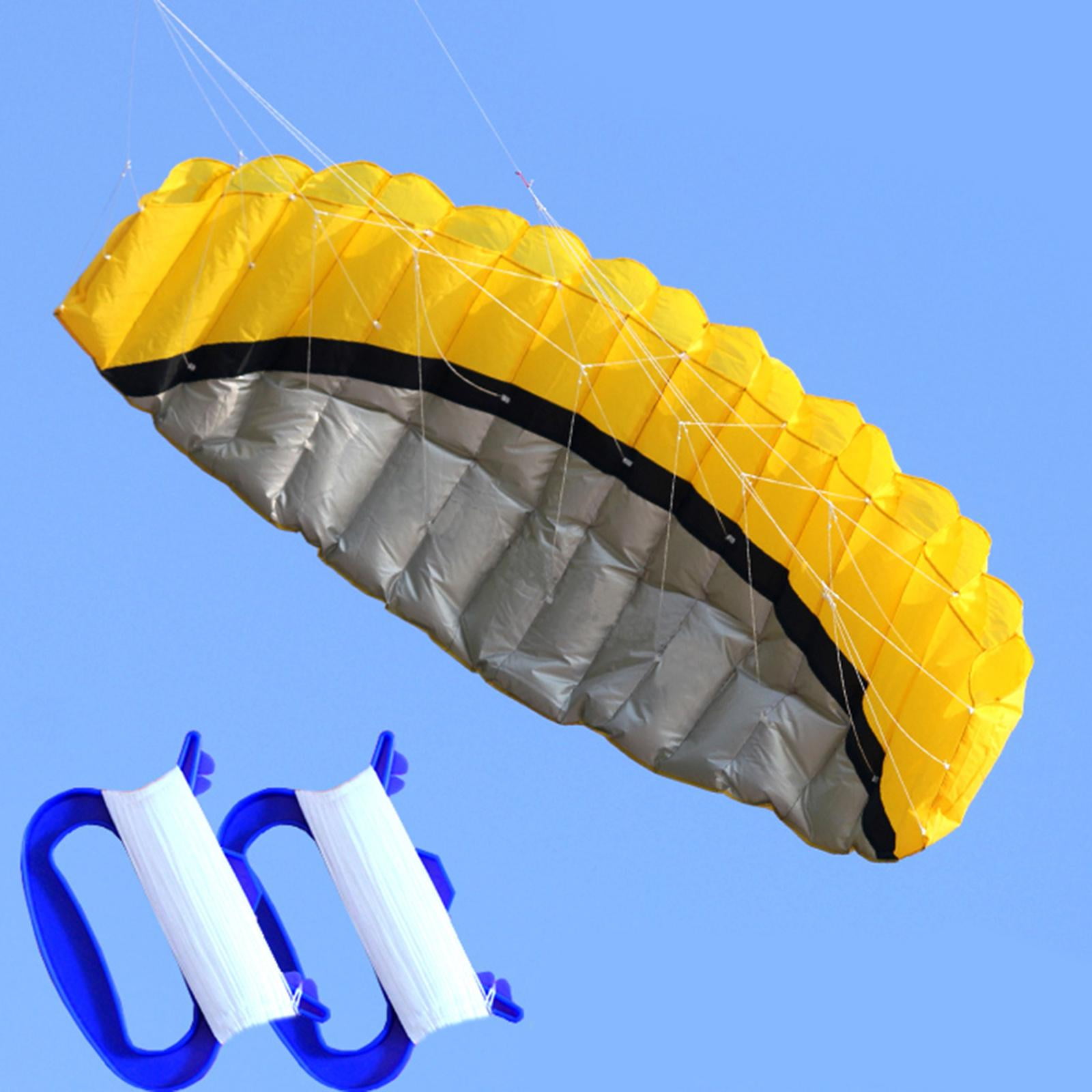 DimyFew 2.5 Line Kite, Seaside Beach Surfboard Flying Sport Parachute urfing Trainer Fly Yellow