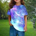 thumbnail image 2 of Ugoldhm Tween Girl Casual Wear T-Shirts Short Sleeve Crew Neck Graphic Tees Summer Tops 3-14Years, 2 of 8
