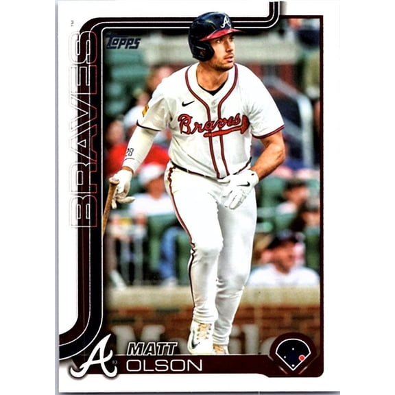 2025 Topps Series One Matt Olson #145 Atlanta Braves Baseball Card Atlanta Braves MLB Baseball Trading Card