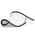 thumbnail image 4 of Running Visor Sun Visor Wide Brim UV Protection Breathable Adjustable Empty Top Cap for Beach Golf Tennis Outdoor Sports Men Women,White, 4 of 5