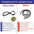 thumbnail image 5 of Whole Parts Refrigerator Freezer Door Gasket (Black Color) Part# 5304507206 - Replacement & Compatible with Some Electrolux, Kenmore and Frigidaire Refrigerators, 5 of 7
