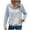 Light Blue, variant on UVEASISHA Sweatshirts for Women,Womens Color Block Sweatshirt Casual Long Sleeve Henley Button V Neck Pullover Top with Pocket 2025 Trendy Fall Outfits,Black,L