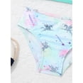 thumbnail image 3 of MSemis Kids Girls Mermaid Bathing Suit Two Pieces Tankini Set,Size 2T-16 Pegasus Silver 8, 3 of 6