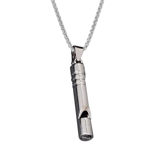 Collar de descompresión, colgante de acero inoxidable y mindfulness, accesorio para la respiración.