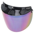 thumbnail image 2 of Helmet Visor, Metal Button PC Helmet Lens Clear View  For Motorcycle Dazzling, 2 of 8