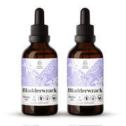 Bladderwrack Extract, Natural Herbal Supplement for Thyroid Function Support, Bladderwrack (Fucus vesiculosus) Dried Plant Tincture, Alcohol-Free, Drops 2x4 oz