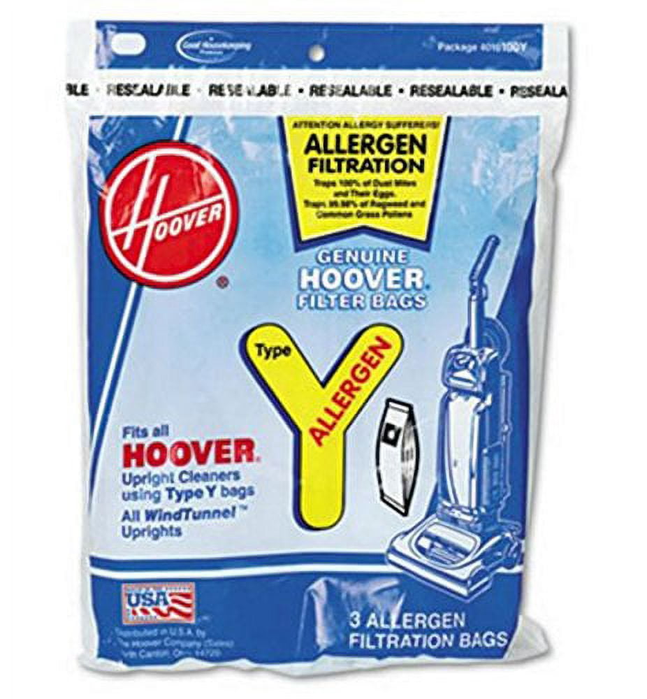 Replacement Part For Hoover Type Y Allergen Bag (9-Pack), 4010100Y