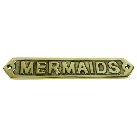 - Solid Brass Ship Ship's boat plaque MERMAIDS nautical mermaid decor ships sign