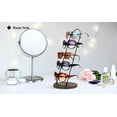 thumbnail image 3 of MyGift Retail 5-Tier Black Metal Sunglasses Display Stand with Brown Wood Base, 3 of 7