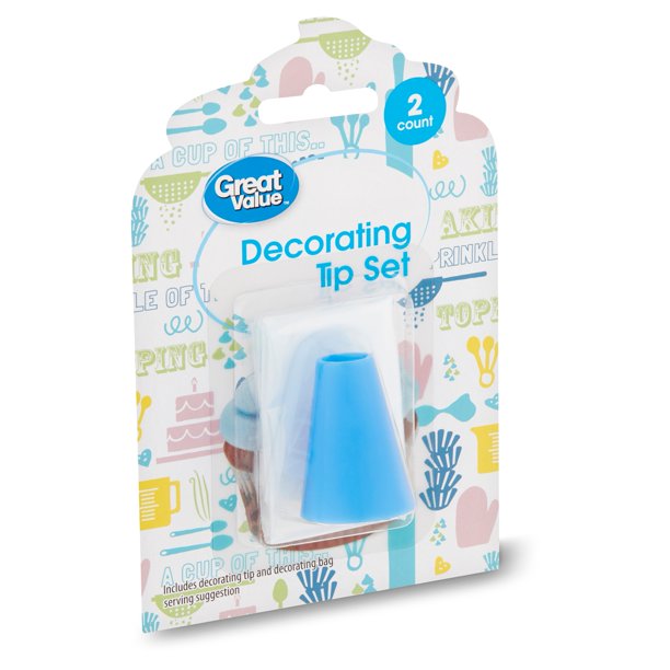 Great Value Round Decorating Tip Set, 2 count