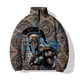 thumbnail image 4 of 2024 Warrior Print Nuevo en Parkas Modernas y Versátiles Acolchado Largo Cómodo y Cálido Chaquetas para Hombre Abrigo de Invierno para Hombre, 4 of 4