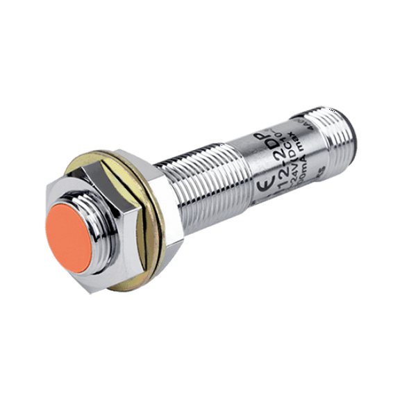 PRCM12-2DP Autonics Sensor, Inductive Prox, M12 Round, Connector type, Shielded, 2mm Sensing, PNP NO, 3 Wire 10-30 VDC