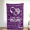 thumbnail image 4 of LHSHID Mom Gifts Birthday Gifts for Mom Blankets Gift Blanket Flannel Soft and Comfortable Anti static Bed Sofa Blanket 50x60in, 4 of 5