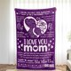 thumbnail image 5 of LHSHID Mother Blanket Warm Soft Throw Blanket Mom Gifts for Mothers Day Birthday Gifts for Mom from Daughter Son I Love You Mom(Grey) 50x60in, 5 of 6