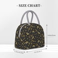 thumbnail image 2 of Lafuoo Bee Pattern Large Portable Insulated Lunch Bag, Waterproof Zipper Insulated Lunch Bag for Men and Women-One Size, 2 of 7
