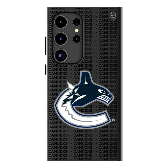 Keyscaper Vancouver Canucks Text Backdrop Galaxy Magnetic Bump Case