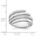 thumbnail image 4 of Sterling Silver Rhodium-plated Polished and Brushed Ring, 4 of 6