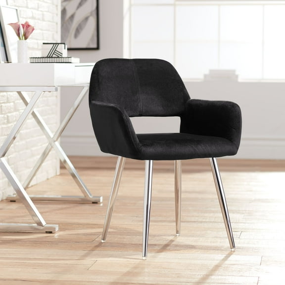 55 Downing Street Martin Black Fabric Modern Dining Chair