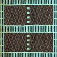 thumbnail image 1 of Ahgly Company Indoor Square Abstract Light Blue Modern Area Rugs, 7' Square, 1 of 4