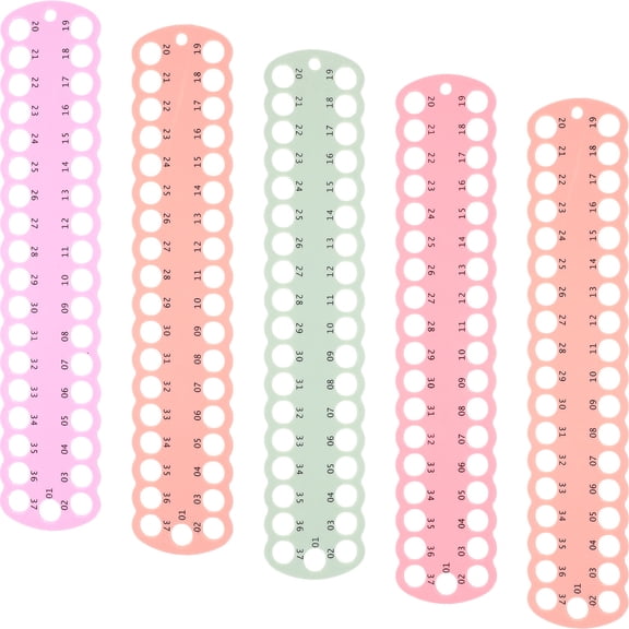 FONWILYO Compact Plastic Thread Winding Plate for Embroidery Floss Organizer