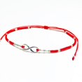 thumbnail image 1 of Pulsera Símbolo Infinito en Hilo Rojo de Plata Miyiki Delica, 1 of 3