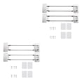 thumbnail image 1 of Youkk RV Shower Corner Storage Bar Corner Storage Bar RV Shower Corner Shower Corner Storage Corner 2 Set 2Set, 1 of 6