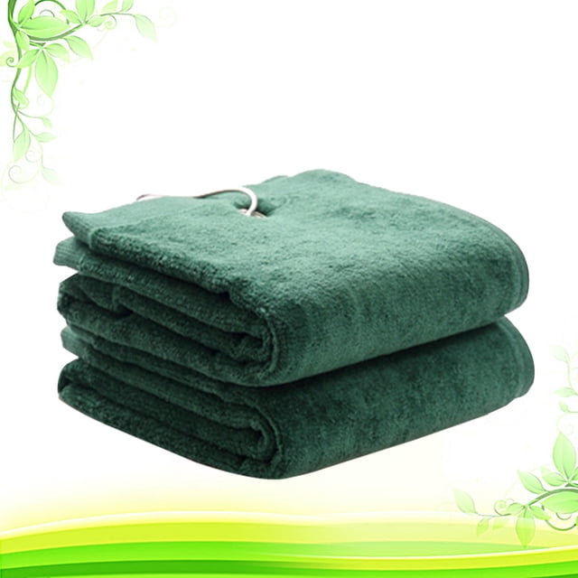 Luxshiny Toalla Deportiva De Fleece Verde Para Golf Con Gran Absorción Y Gancho Para Colgar