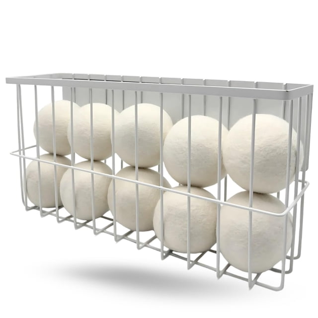 Bolas secadoras de lana ENUKYCOM 10 XL reutilizables con soporte magnético