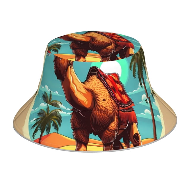Balery Cool Camel Oasis Vibes Sombreros para el sol para hombre y mujer, sombrero de pescador con UPF 50+