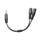 thumbnail image 3 of BEADCEST Adaptador De Audio 3.5mm Para Auriculares Y Micrófono Cable Divisor Y Para Transferencia De Datos Negro, 3 of 7
