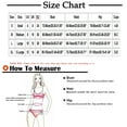 thumbnail image 2 of FNFYFH Bikini Set for Women Solid V Neck Knot Front Push Up High Leg Thong Two Piece Swimsuit, 2 of 9