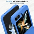 thumbnail image 5 of for Samsung Galaxy Z Flip 5 5G Case Designer Kickstand Shockproof Hard PC Camera Protection Cover for Girls Women -Blue, 5 of 14