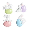 thumbnail image 1 of 4 pegatinas para refrigerador con forma de huevo de conejo de Pascua, adornos únicos para instalar Con huevo, 1 of 9