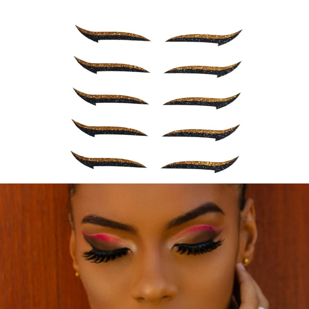 Reusable Fashion Eyeliner Sticker Template Makeup Eyelid Tape Self