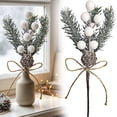 thumbnail image 4 of 7.87 inch Artificial Pine Branches for Vase,Garland and Table & Christmas Decor,Pine Cones Bulk Ornaments for Xmas Thanksgiving Fall Party Craft Decorations,Christmas Decorations,5 Pieces, 4 of 5