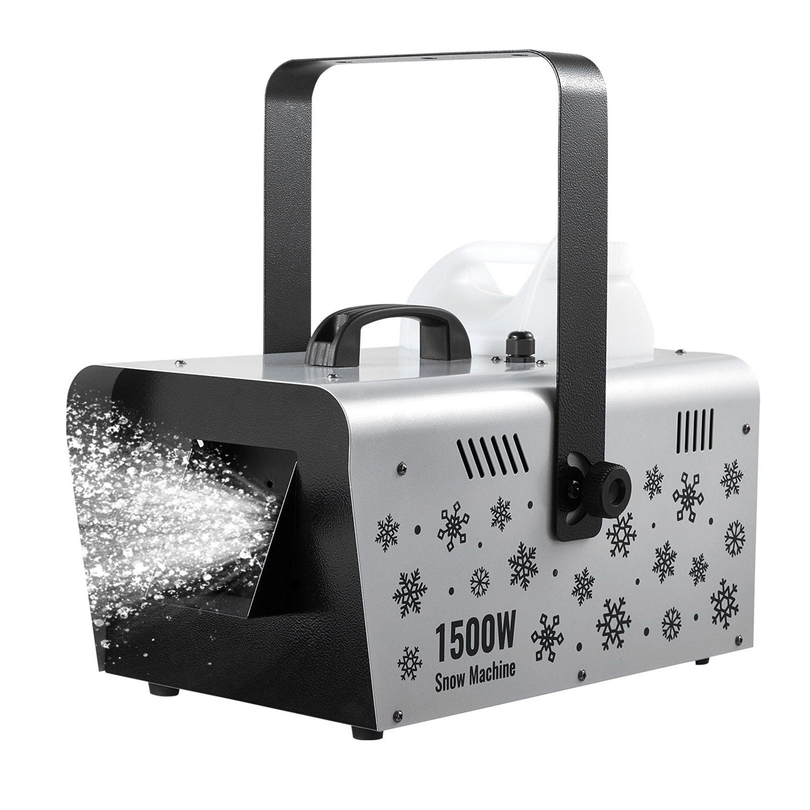 Snow Machine, 1500W Handheld/Hanging Snow Maker By Wireless Remote Control, Portable Snowmaking Machine, High Output Snowflake Maker with 5L Tank for Christmas Party Wedding Stage Effects