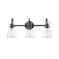 thumbnail image 3 of Millennium Lighting  Camellia 2/3/4 Light Vanity Fixture 3 Light - Matte Black, 3 of 5